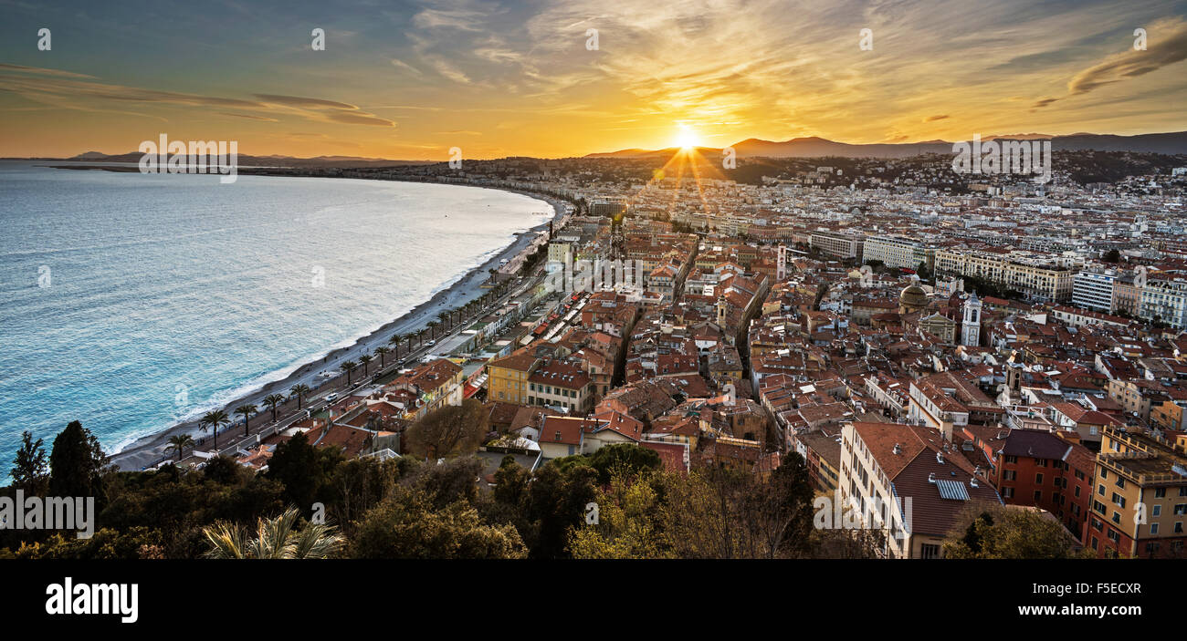 Stadt von Nizza Stockfoto
