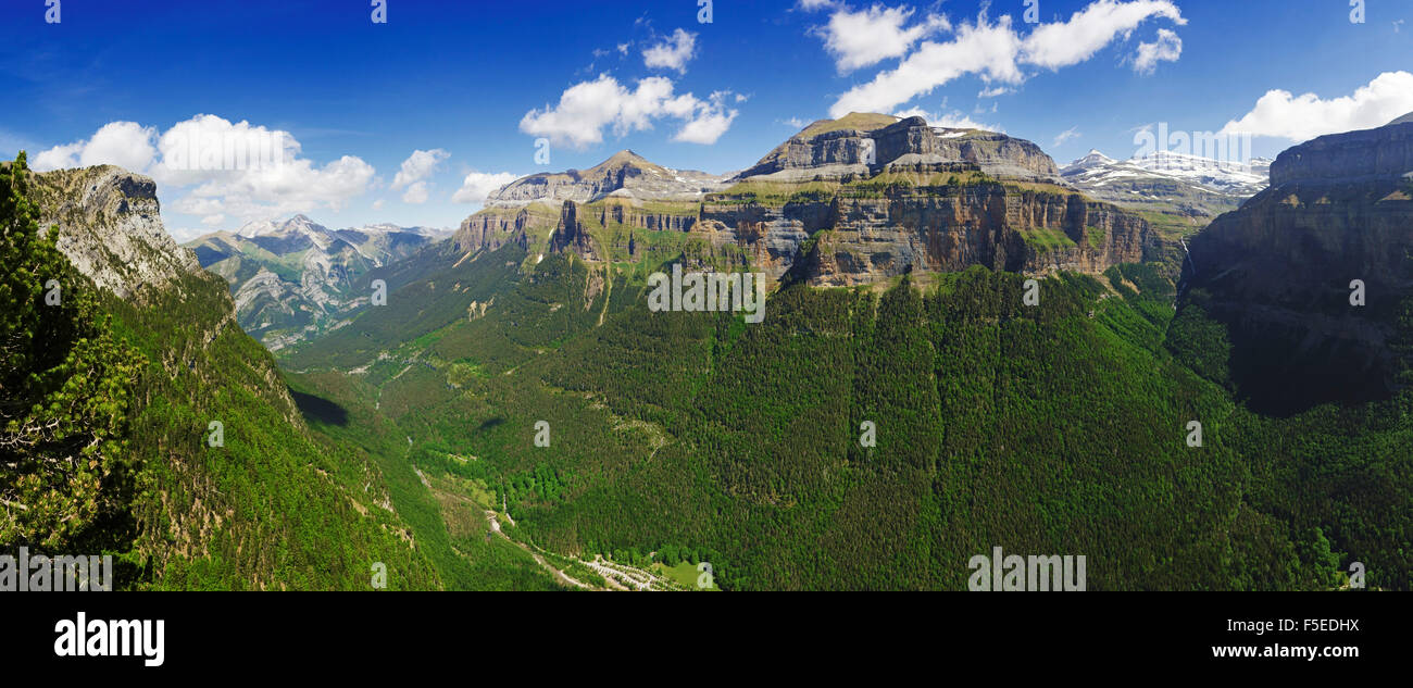 Valle de Ordesa, Parque Nacional de Ordesa, zentralen Pyrenäen, Aragon, Spanien, Europa Stockfoto