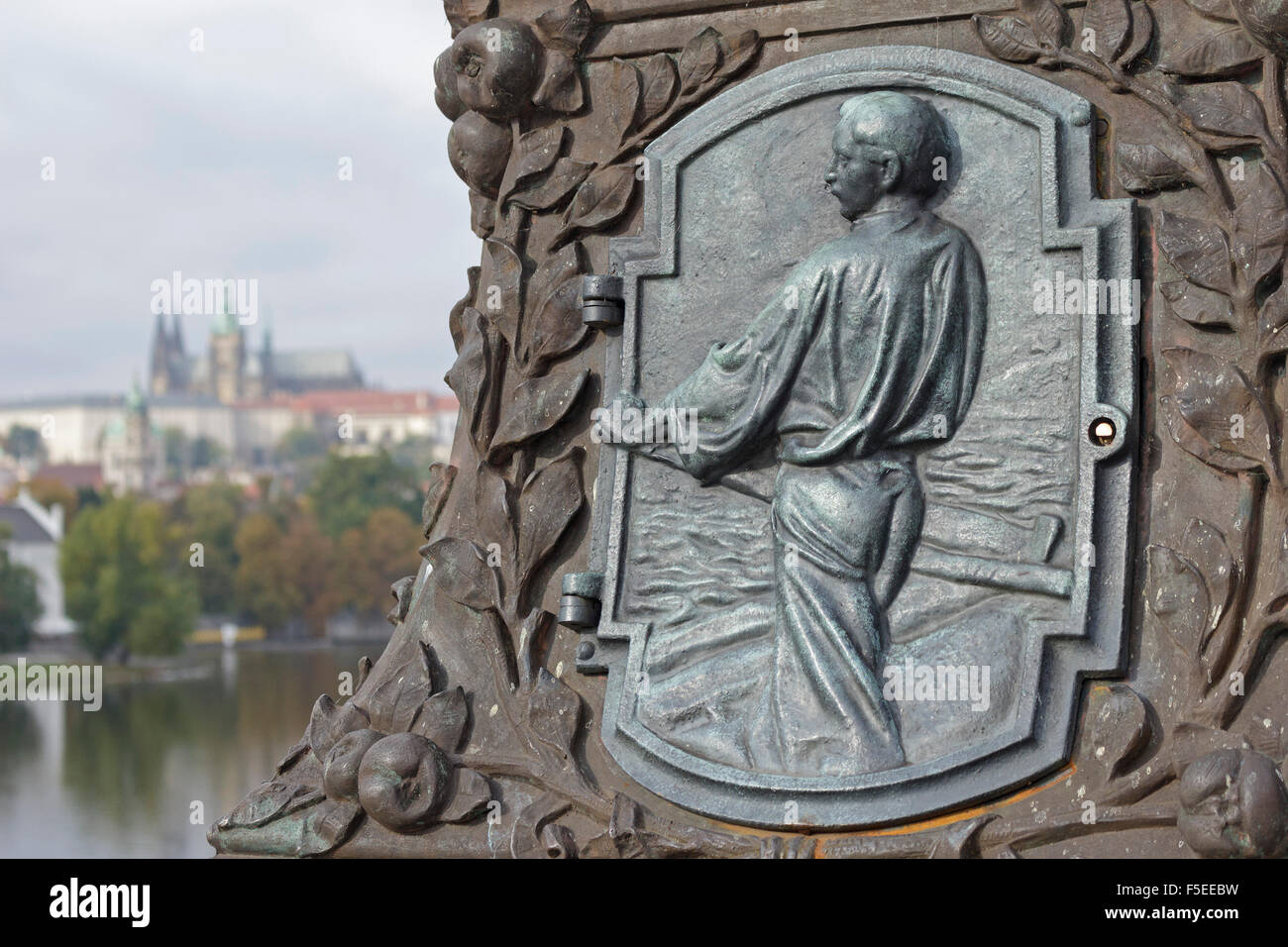 Prager Burg gesehen von die meisten Legii, Prag, Tschechische Republik Stockfoto