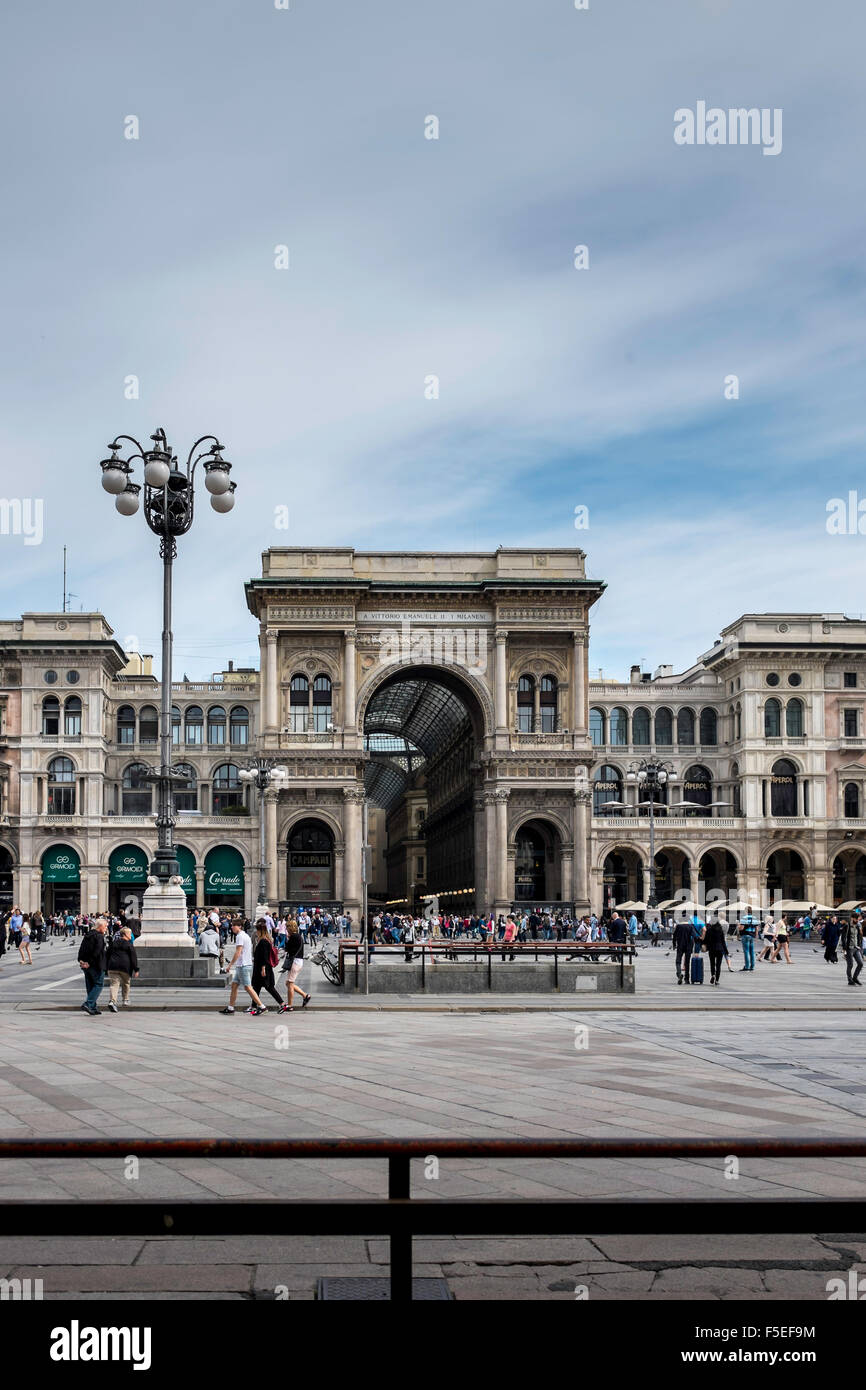 Galleria Vittorio Emanuele II Milano Stockfoto