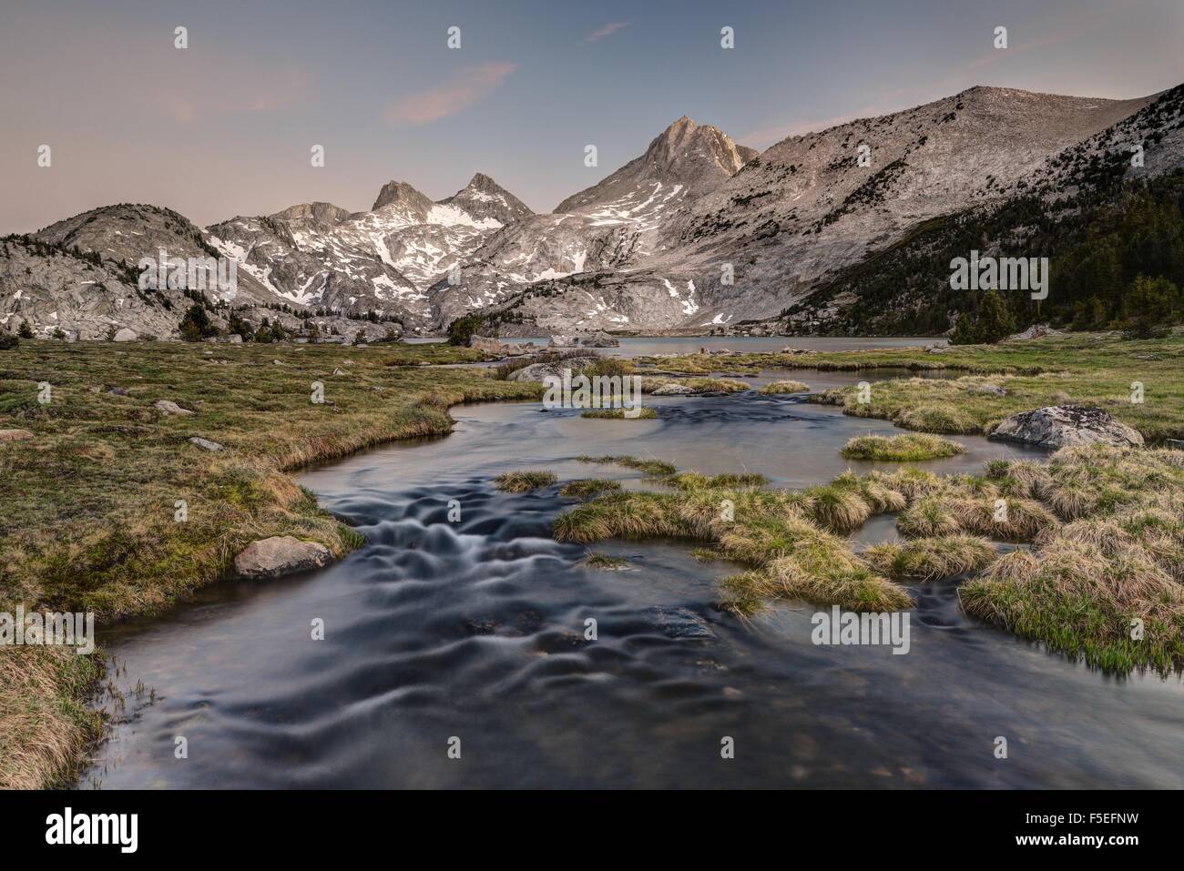 Stieg von See und Berg Hooper, Sierra National Forest, Kalifornien, USA Stockfoto