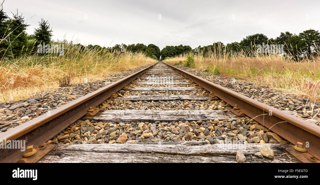 Bahnstrecke, Enschede, Overijssel, Niederlande Stockfoto