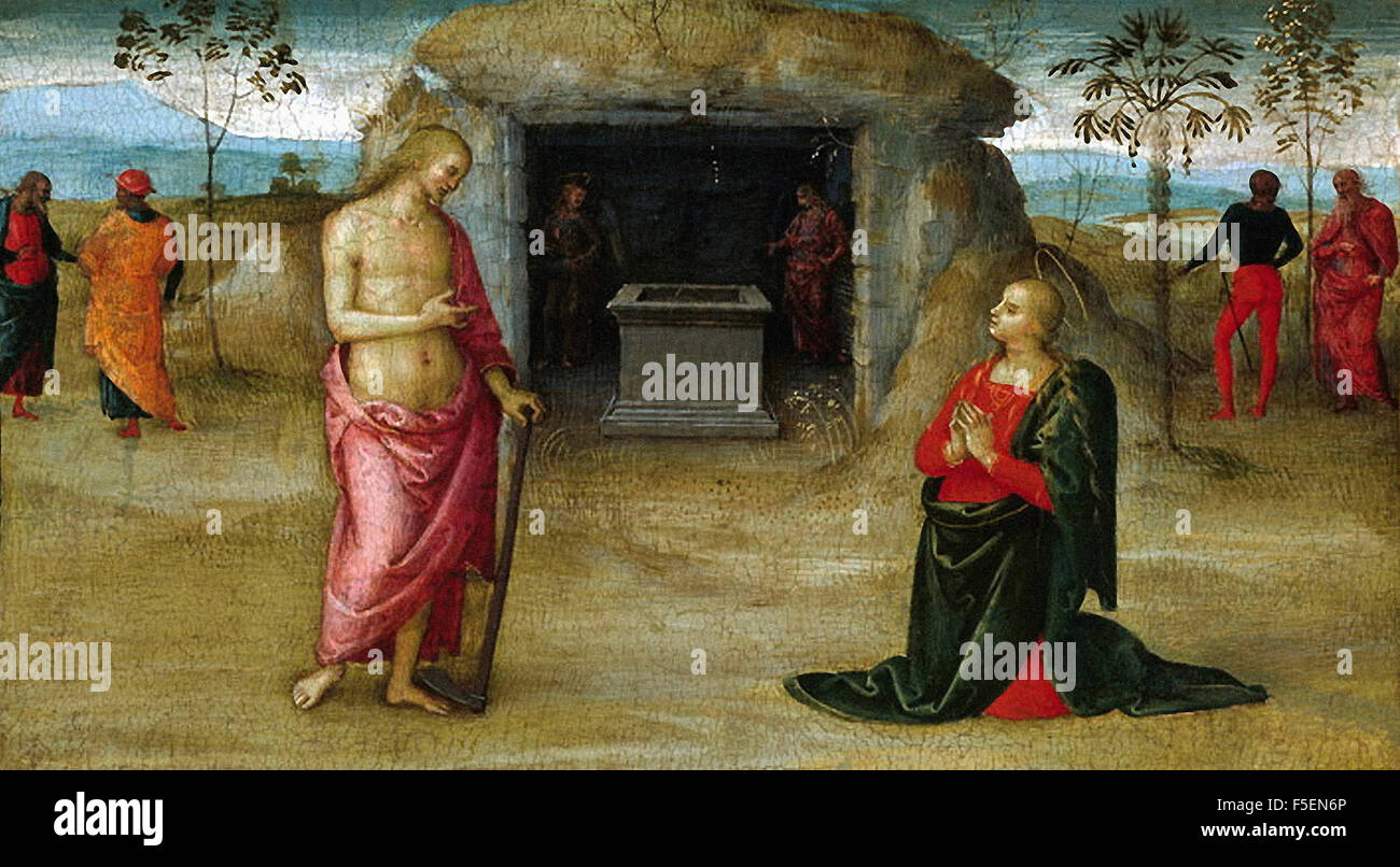 Pietro Perugino - Noli me Tangere Stockfoto