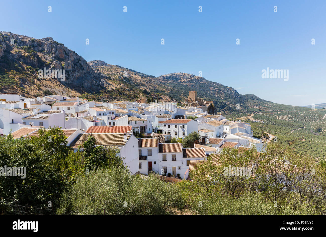 Zuheros Dorf in Andalusien in Südspanien Stockfoto