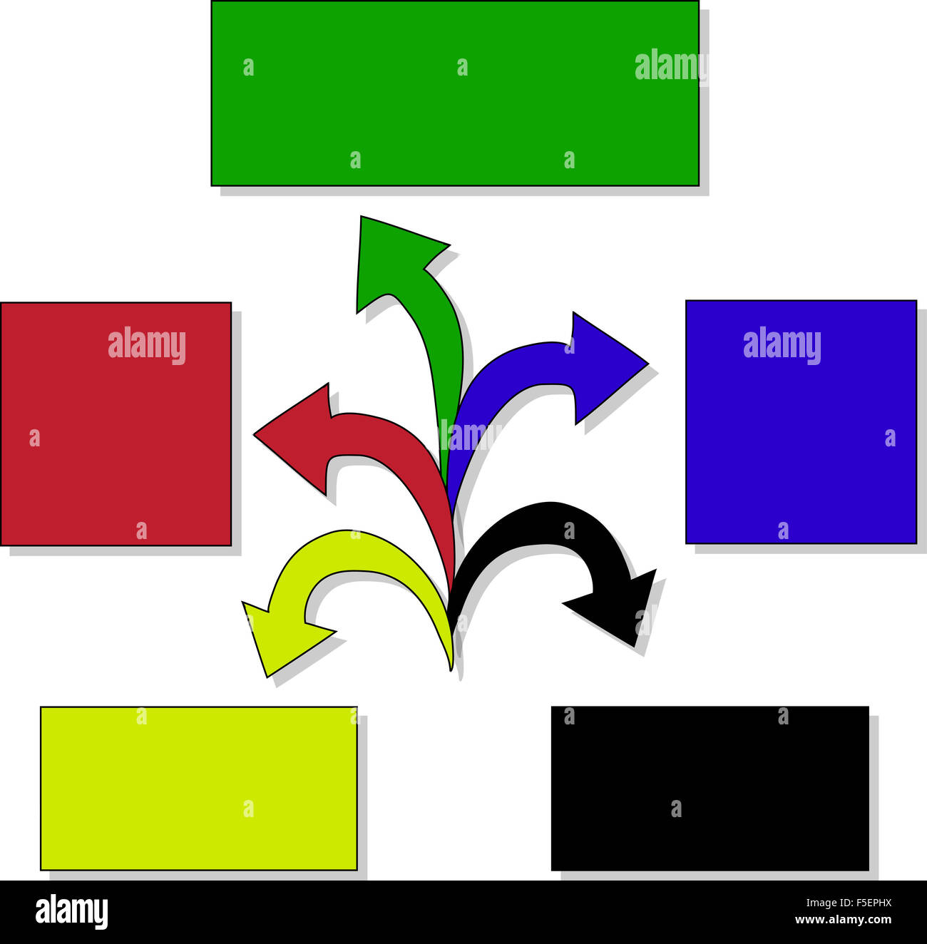 Pfeile Business marketing Infografik-Vorlage. Vektor-Illustration. einsetzbar für Workflow-Layout, Banner, Diagramm, Nummer op Stockfoto