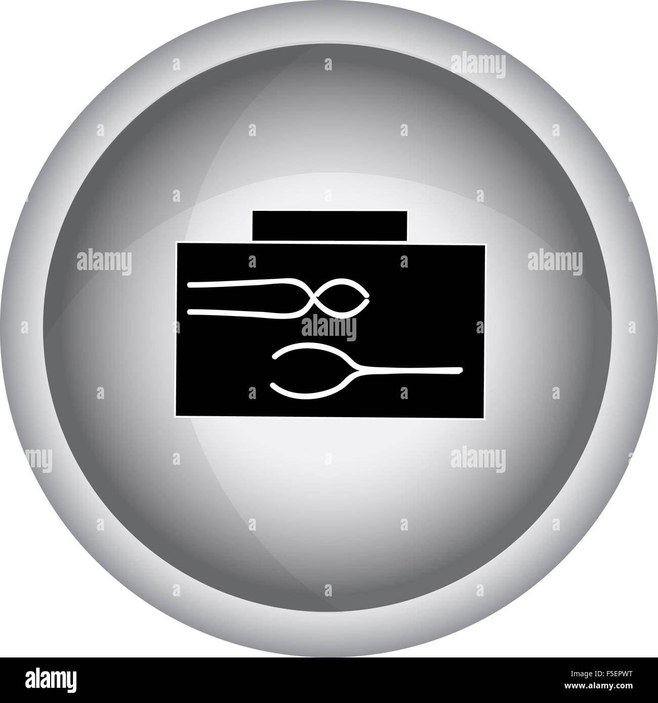 Moderne Kommunikation Zeichen und Symbole in flachem Design mit auf dunklem Hintergrund. Vector Illustration Stockfoto