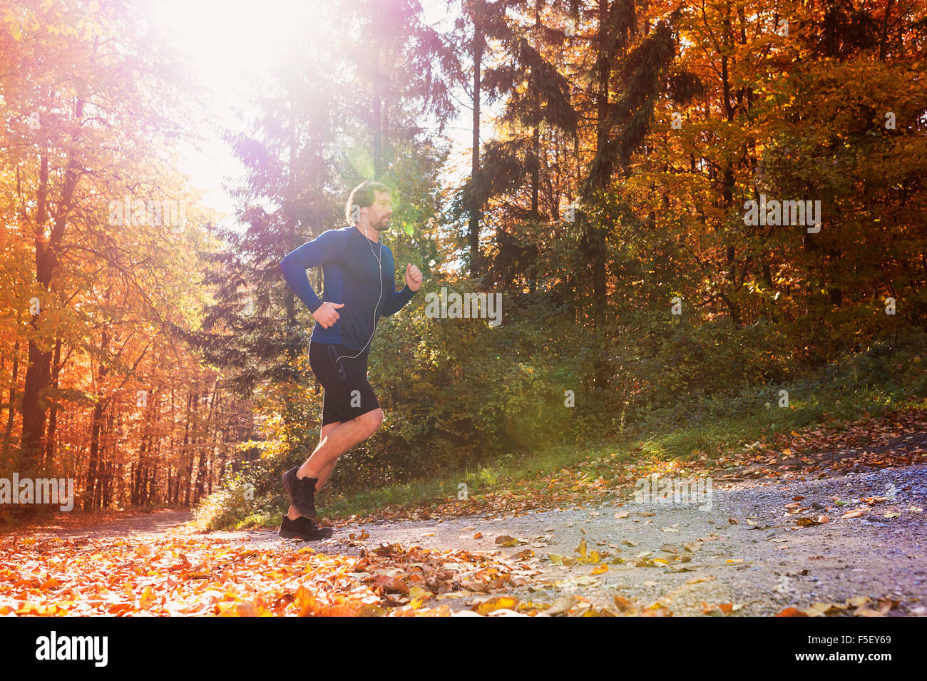 Junge hübsche Läufer Stockfoto