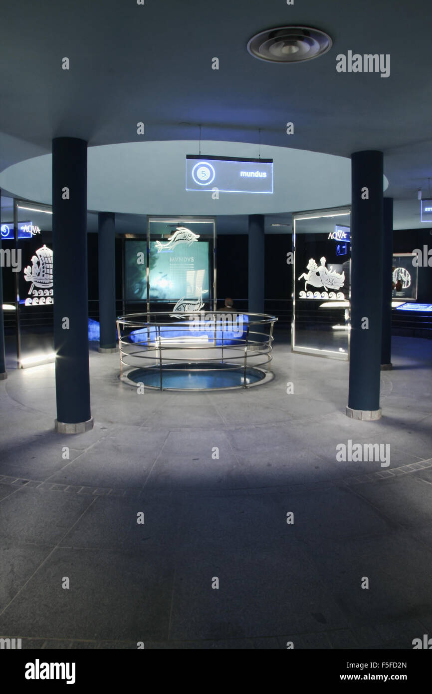 MERIDA, Spanien - 1.Mai: Interpretive Centre des römischen Wassersystems. 1. Mai 2007 in Merida, Spanien Stockfoto