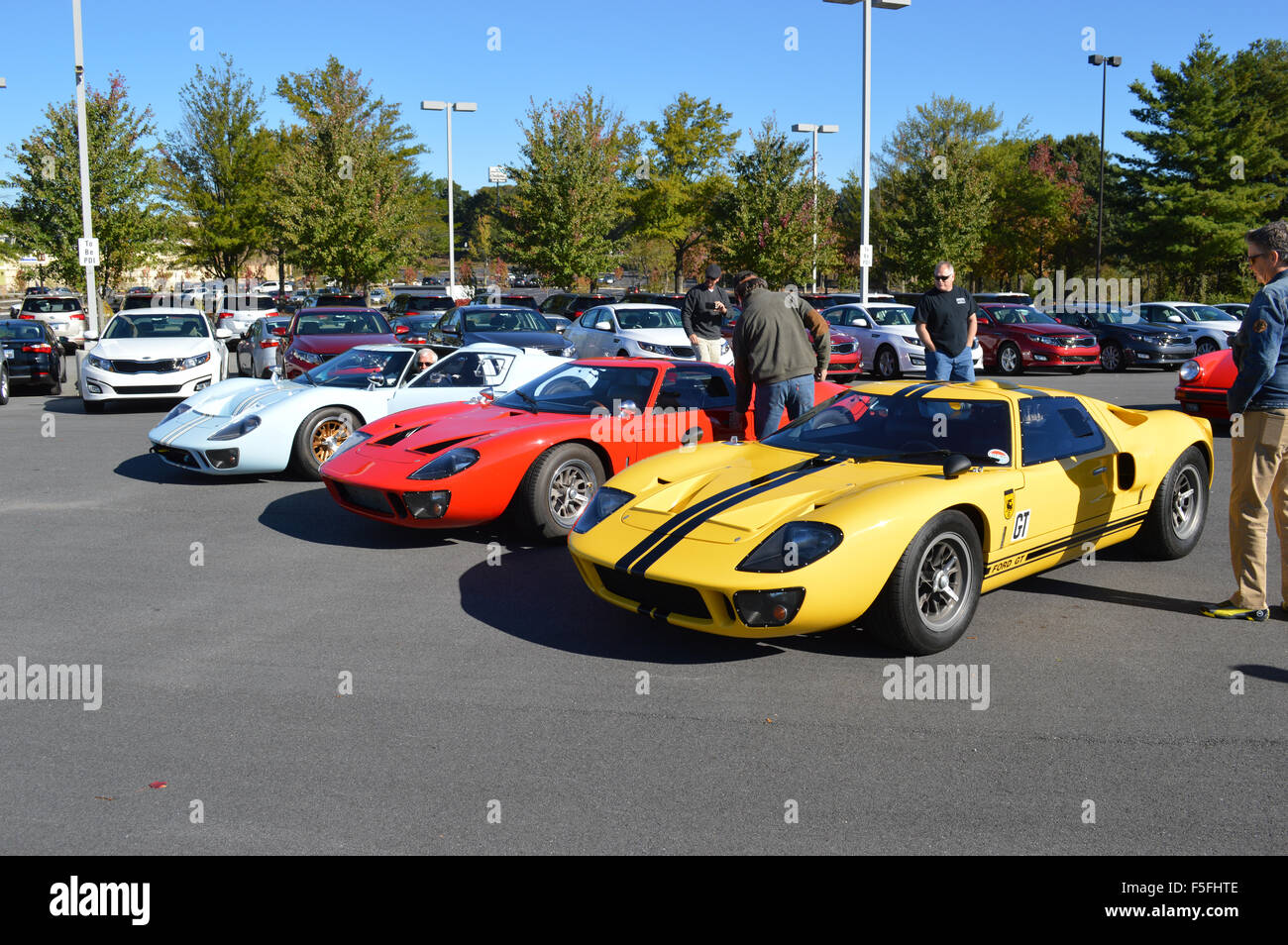 Der Ford GT40 auf dem Display an einer Auto-Show. Stockfoto