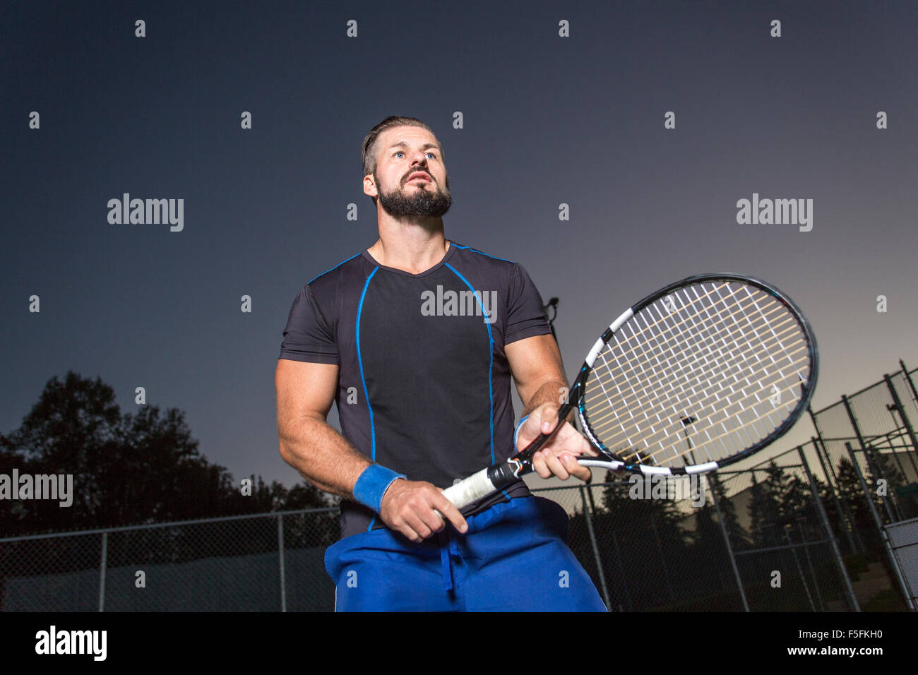 Tennis-Spieler Stockfoto