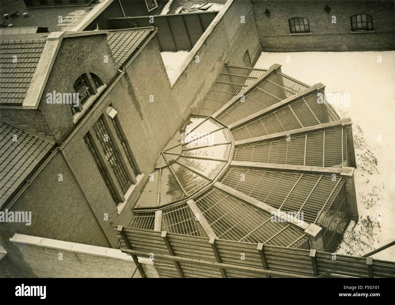 Außenansicht des Gefängnisses in Amsterdam, Niederlande Stockfoto