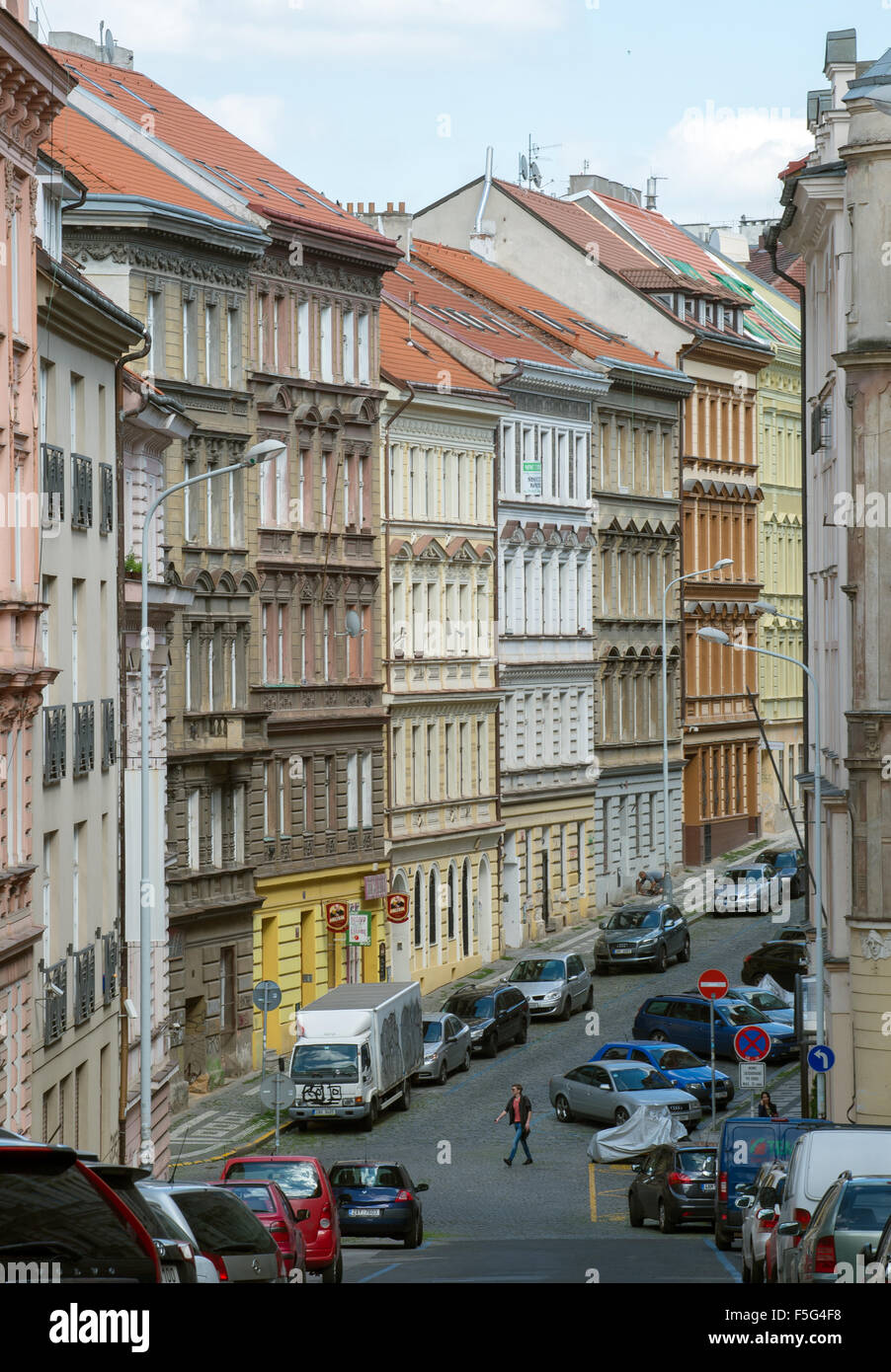 Prag, Tschechische Republik, in den Wohn-Orebitska Stockfoto