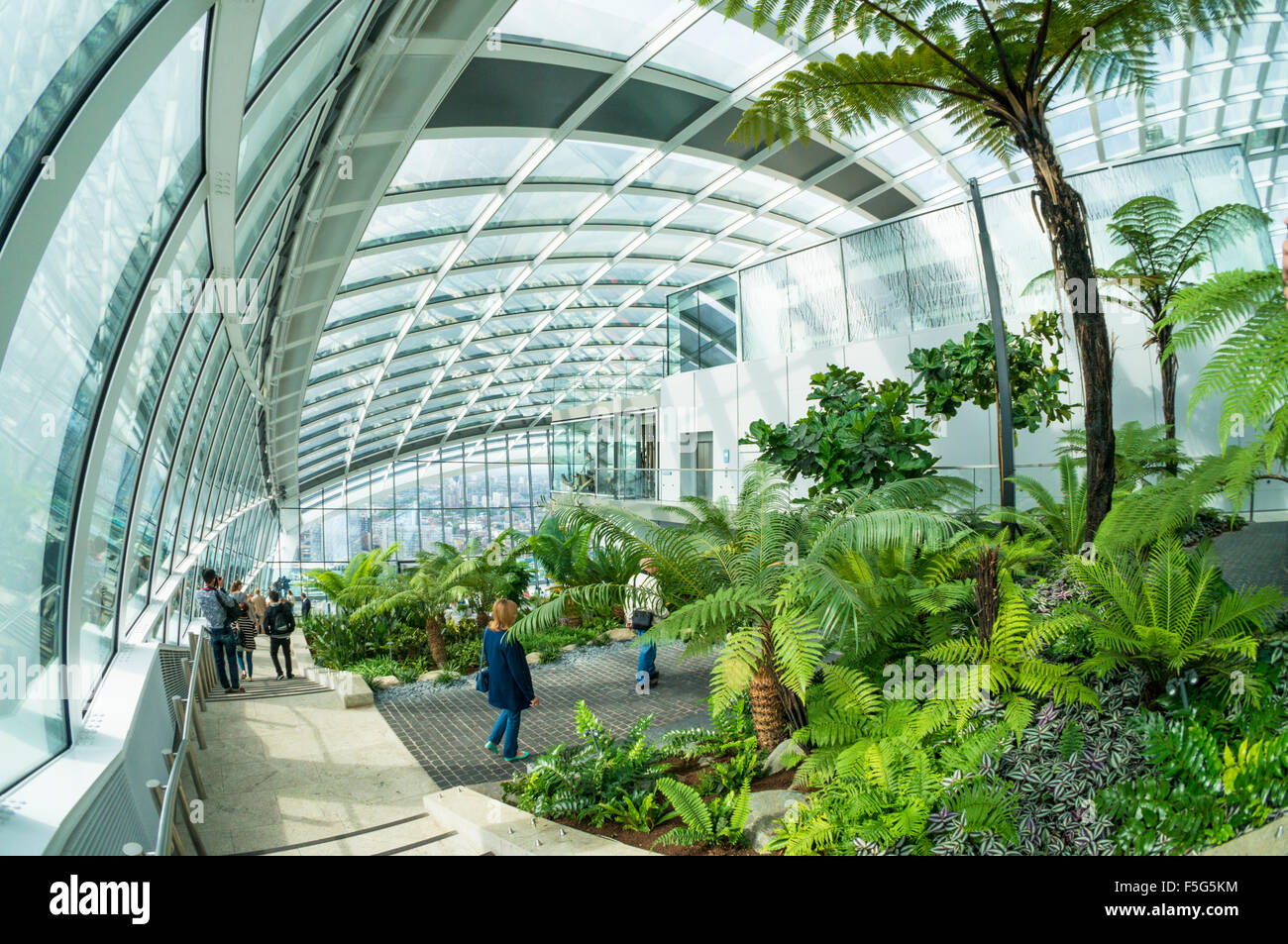 Der Himmel Garten obersten Etage Walkie Talkie Wolkenkratzer Gebäude