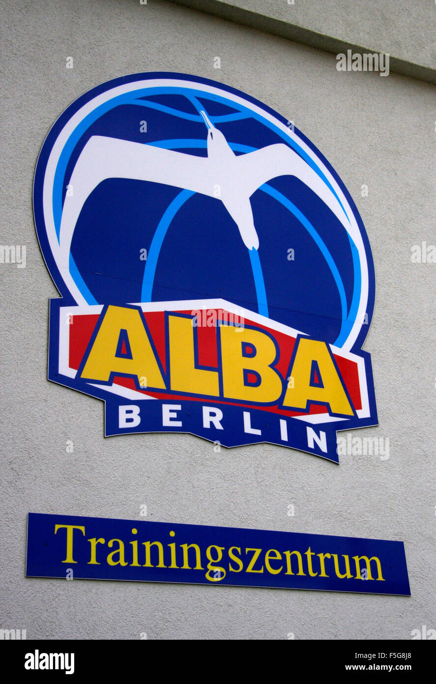 Markenname: "Alba Berlin", Berlin. Stockfoto