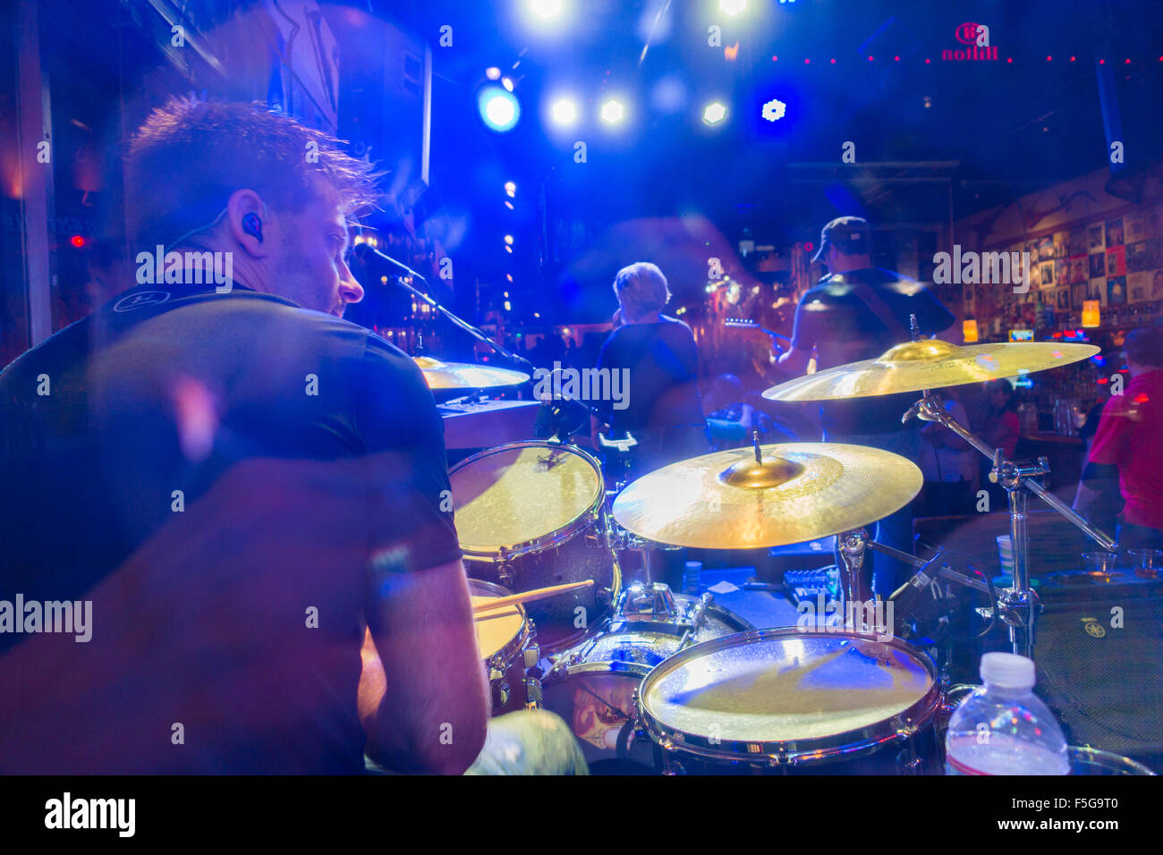 Honky Tonk Zeile Nashville Tennessee TN Stockfoto