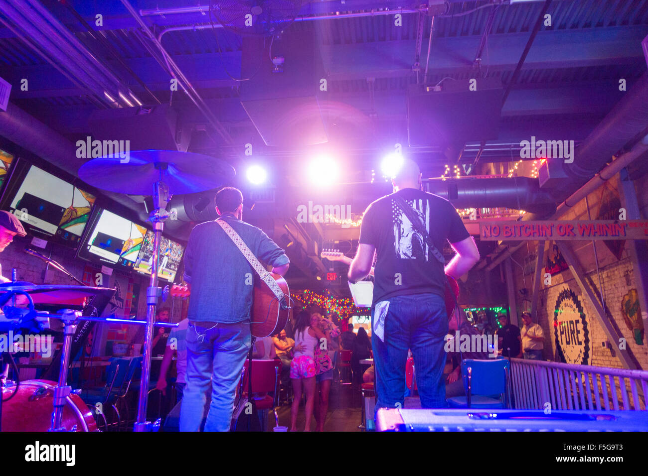 Honky Tonk Zeile Nashville Tennessee TN Stockfoto