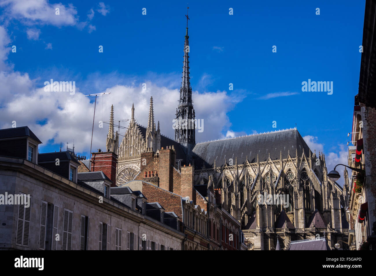 Notre-Dame Kathedrale, Amiens, Somme, Picardie, Frankreich Stockfoto