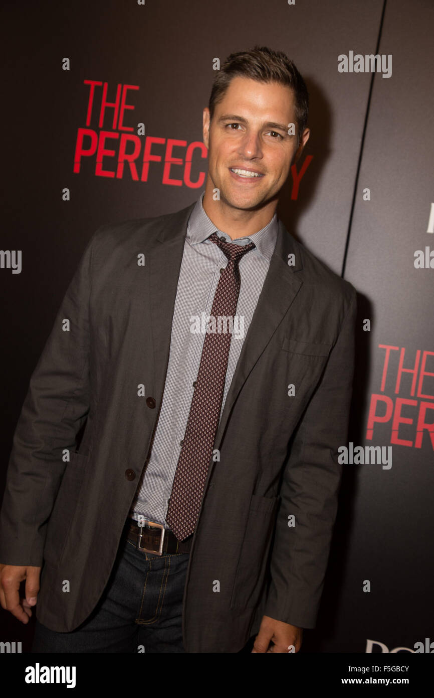 "Der perfekte Mann" Premiere - Arrivals Featuring: Sam Page Where: Beverly Hills, Kalifornien, USA bei: 02 Sep 2015 Stockfoto