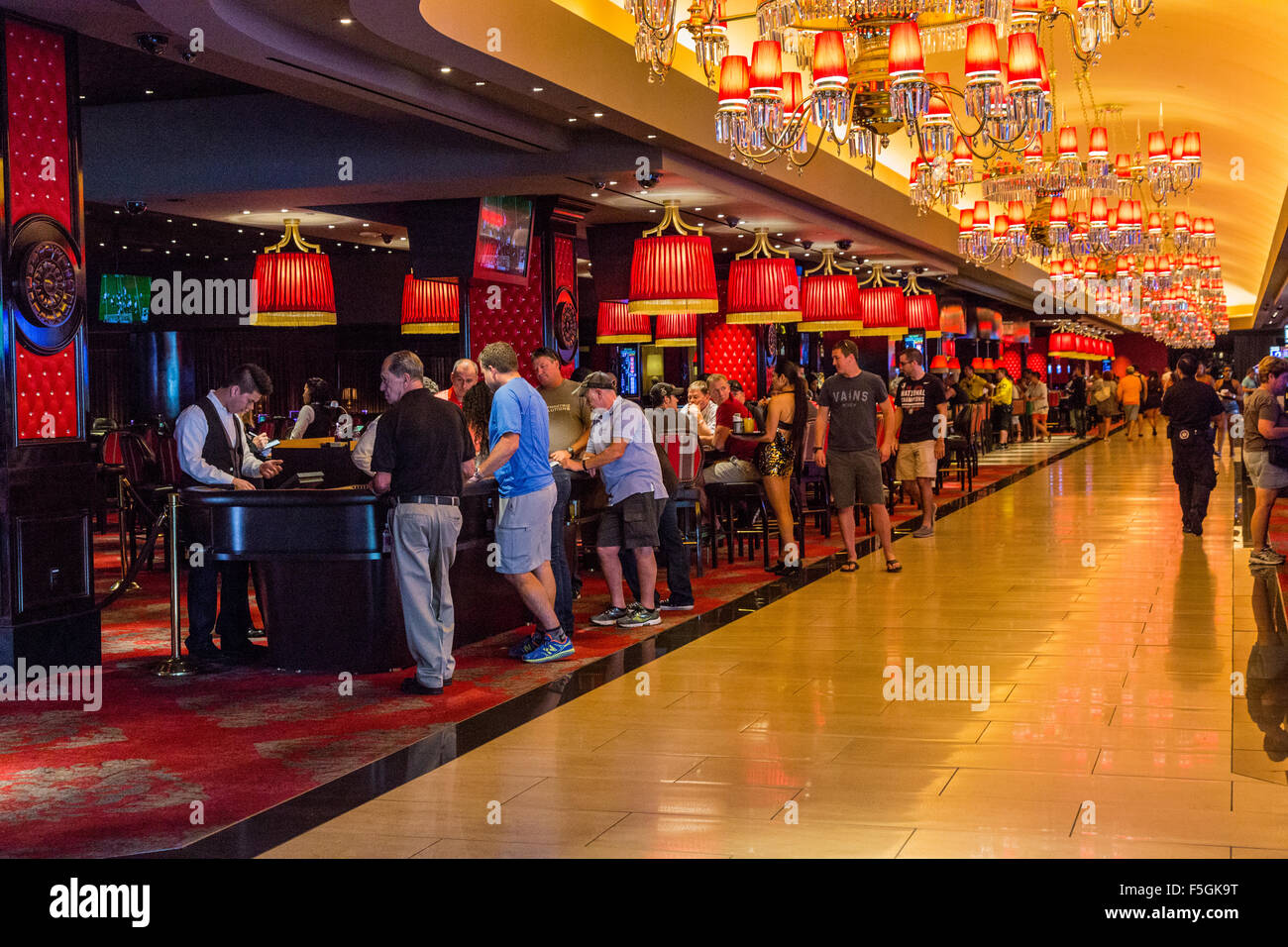 Las Vegas, Nevada.  Spieltische, die Cromwell-Casino. Stockfoto
