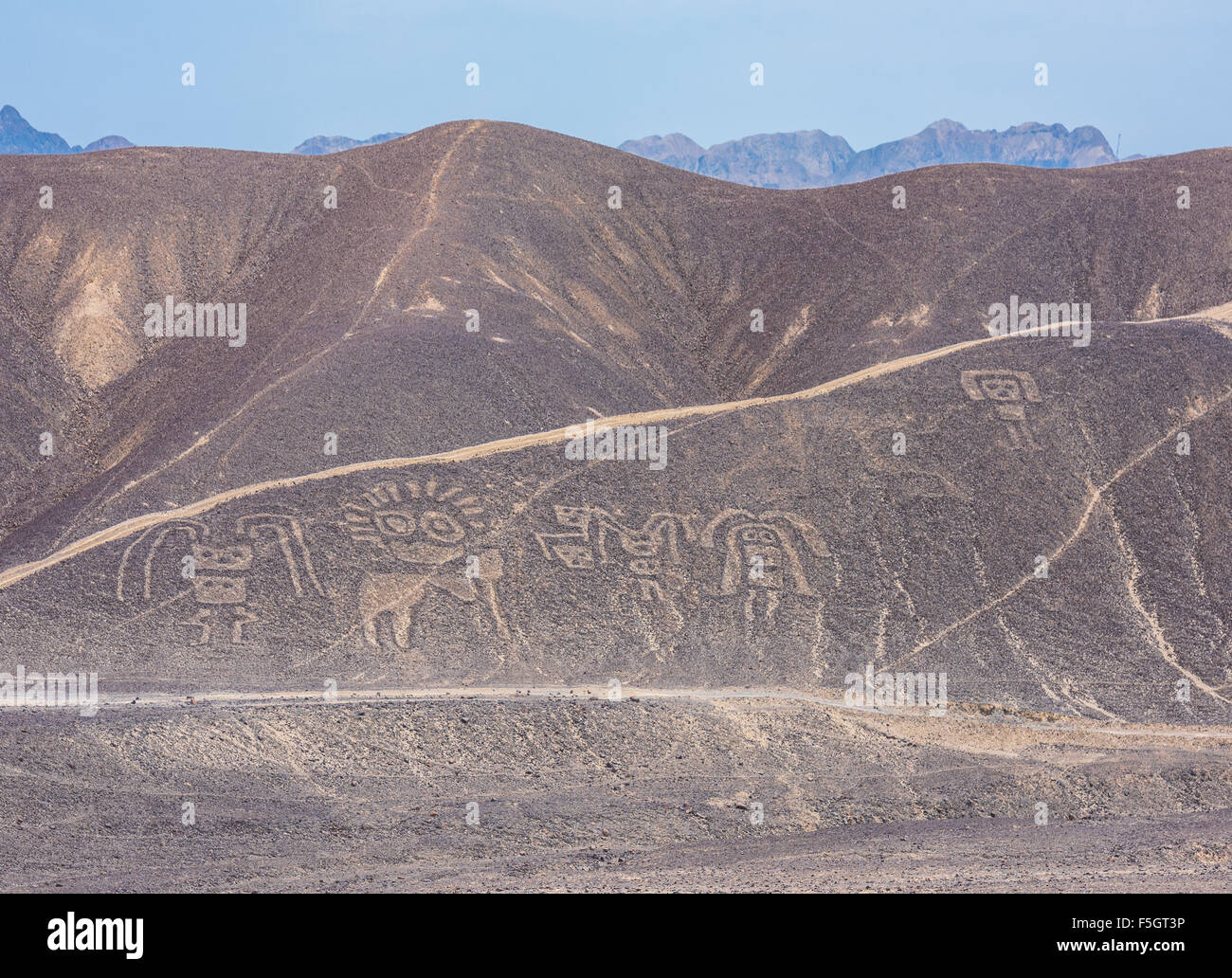 Palpa-Linien und Geoglyphen, Peru Stockfoto