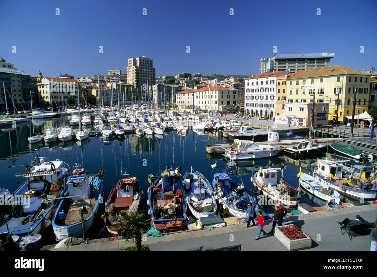 Italien, Ligurien, Riviera di Ponente, Savona Stockfoto