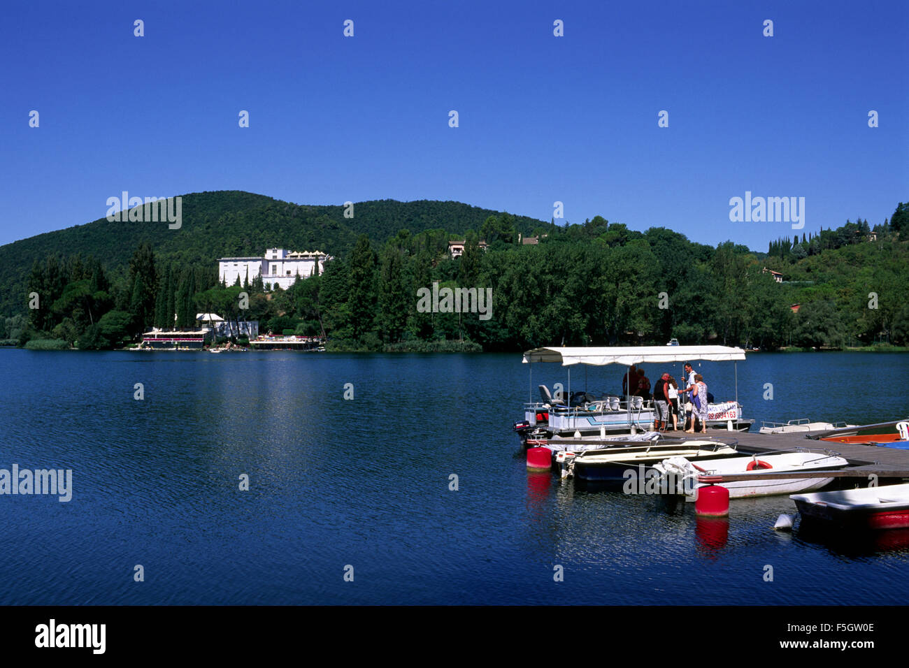 Italien, Umbrien, Piediluco-See Stockfoto