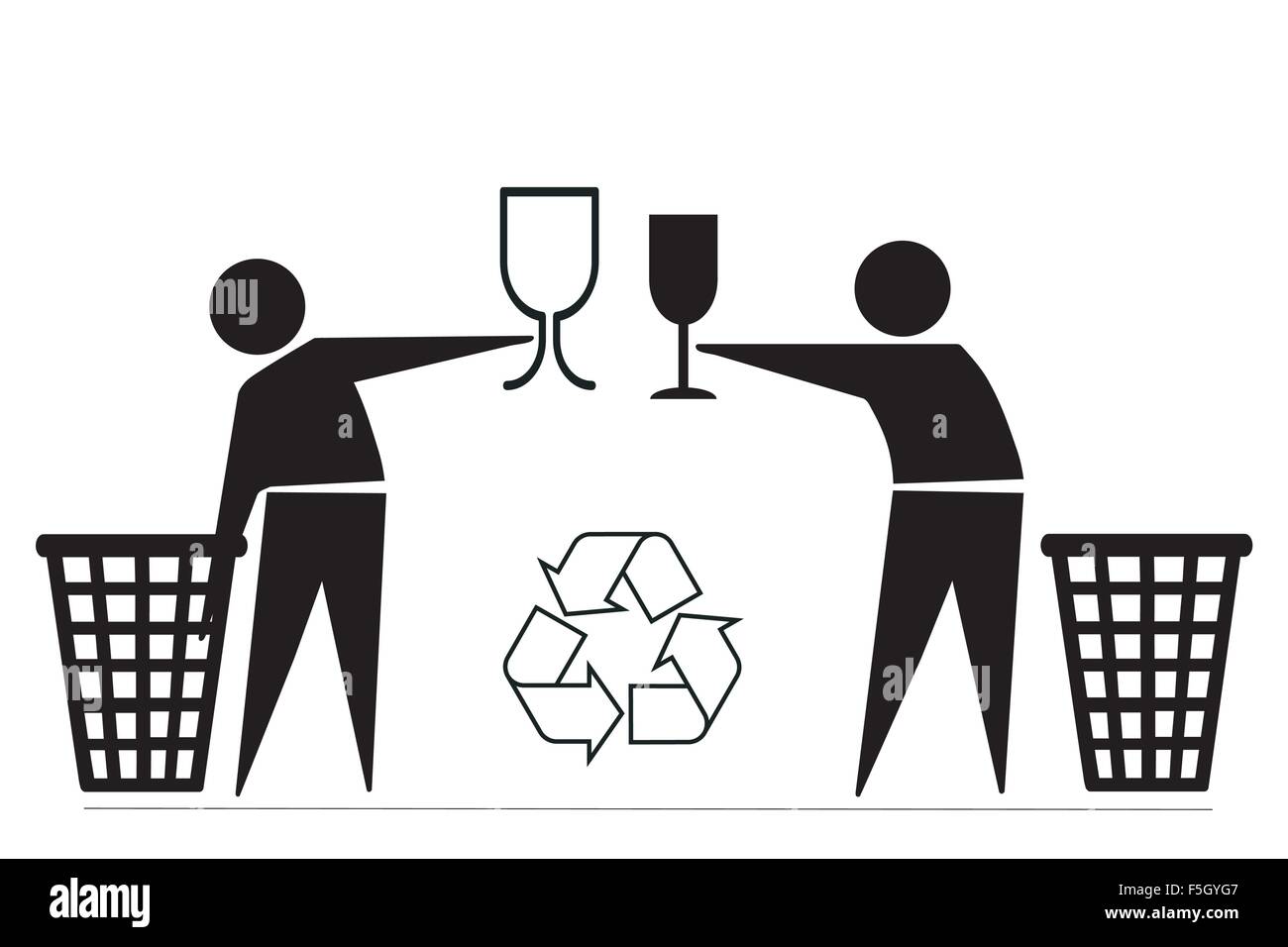 Leben des berühmten Symbole Stock Vektor