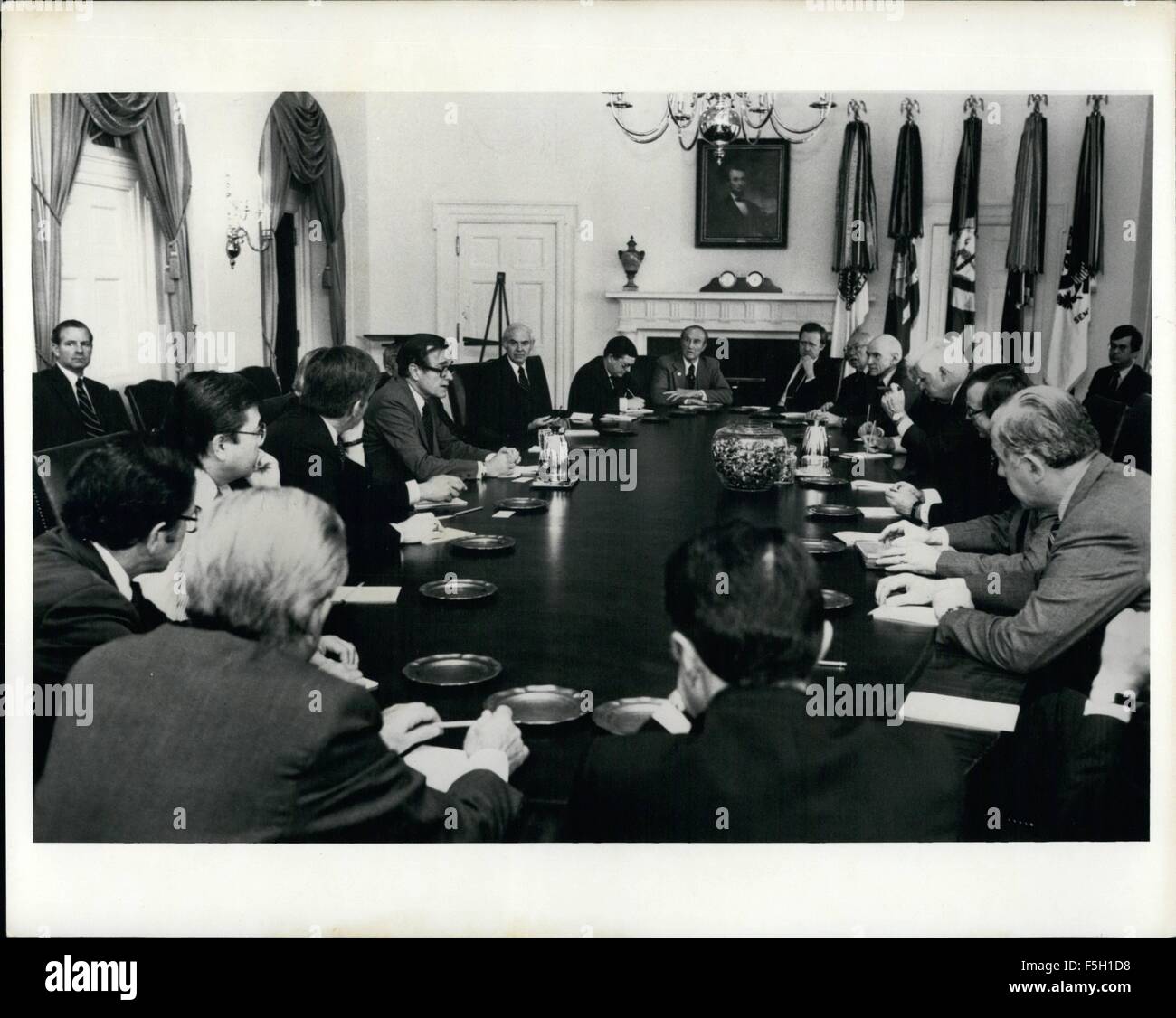 1982 - Vice President George Bush Sr. präsidiert Congressional Führungskräfte-treffen. © Keystone Bilder USA/ZUMAPRESS.com/Alamy Live-Nachrichten Stockfoto