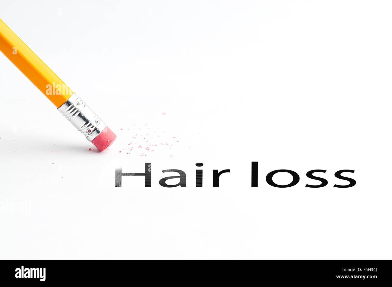 Bleistift mit Radiergummi Stockfoto