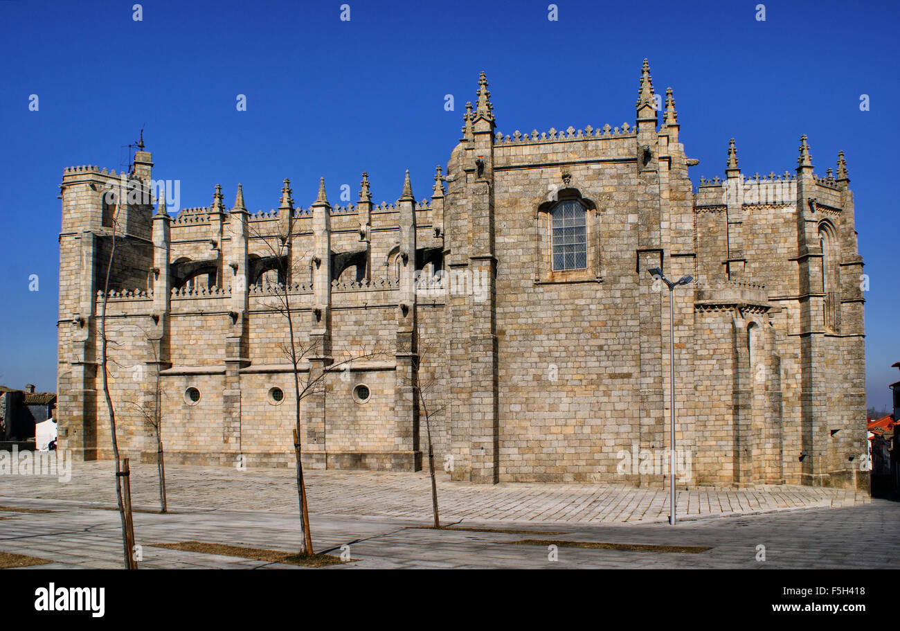 Alte Kathedrale in Guarda, Portugal Stockfoto