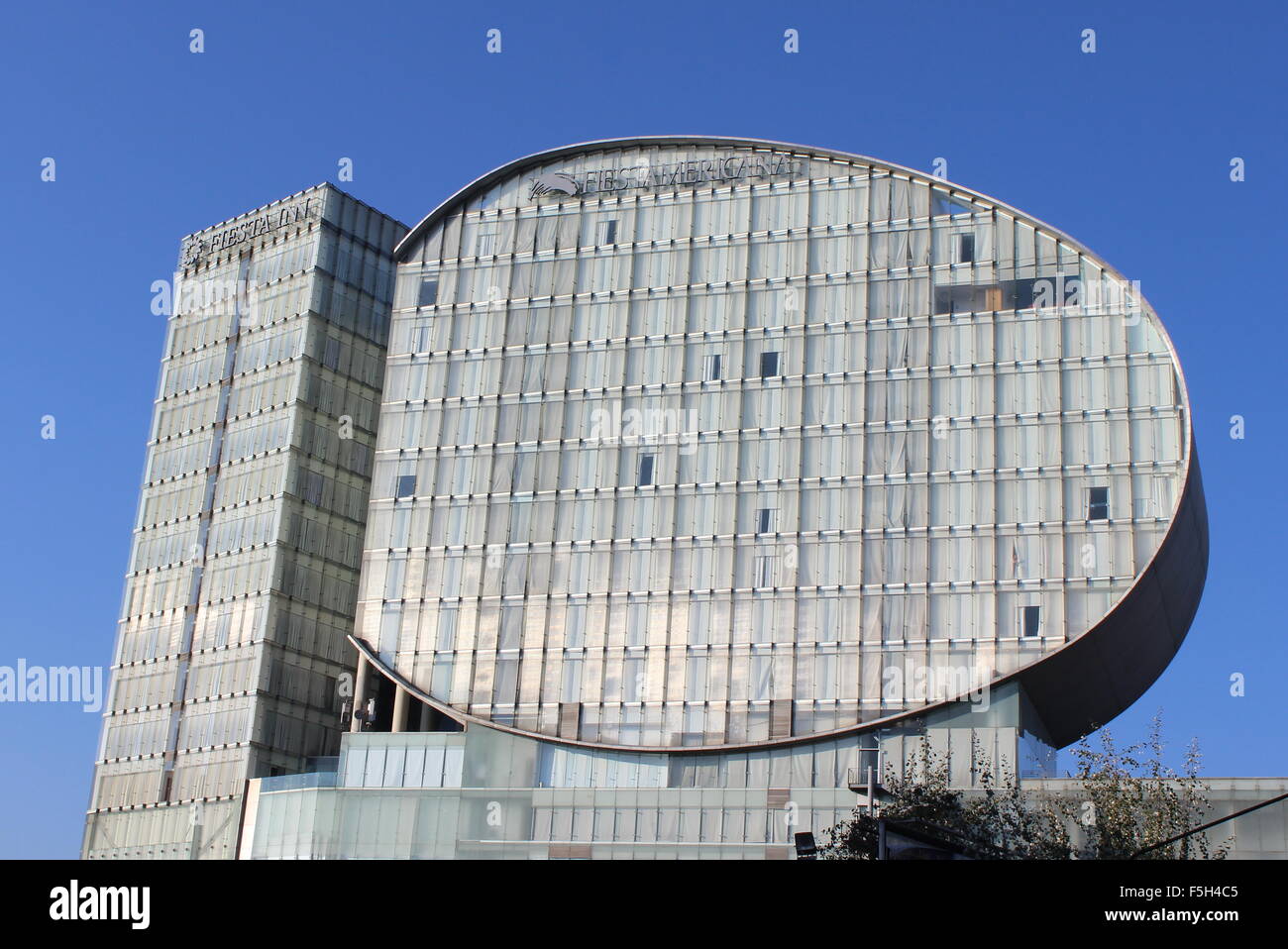 Unique-förmigen Fiesta Americana Hotel in Santa Fe, Mexico City leckerem Fiesta Americana de Forma Única de Ciudad de Mexico Stockfoto