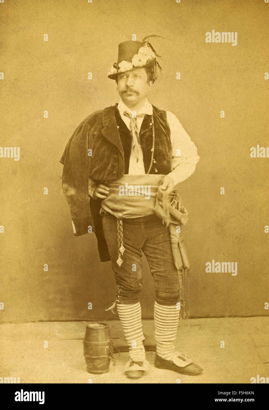 Eine typische römische Kleidung von 1800, Italien Stockfoto