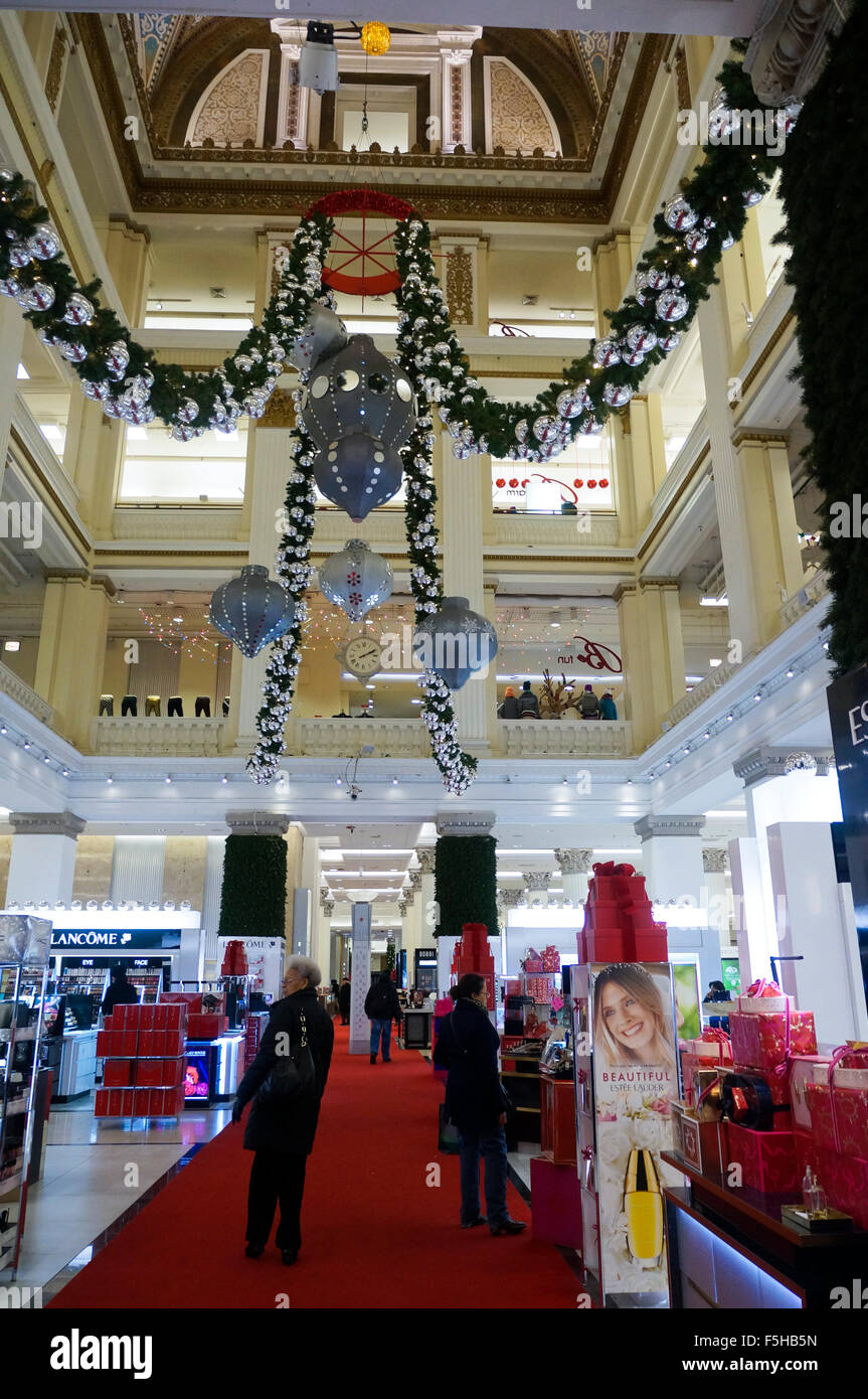 Macys auf der State Street zu Weihnachten, Chicago, Illinois Stockfoto