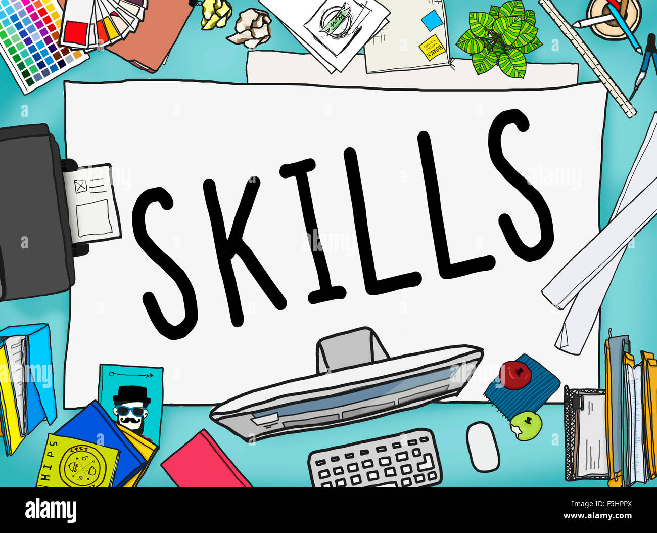 Skills-Fähigkeit-Kapazität Talent-Technik-Konzept Stockfoto