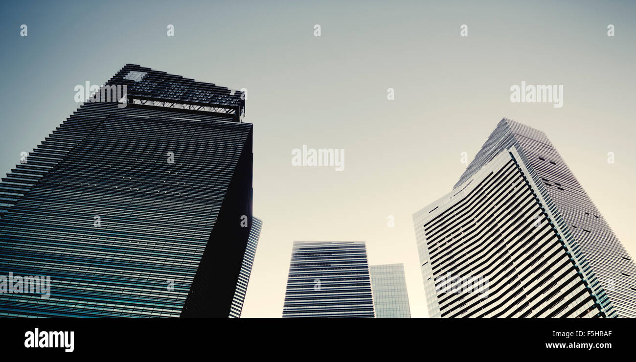 Bürogebäude Stadtbild Design-Struktur-Konzept Stockfoto