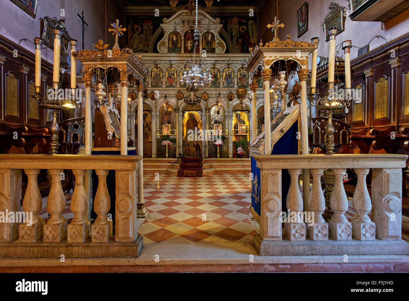 Griechischorthodoxen Altar in der Klosterkirche, Kloster von Panagia