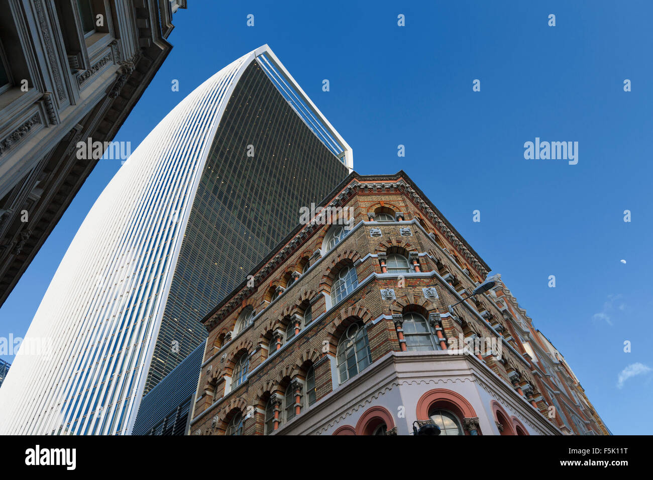 Das Walkie Talkie Gebäude in 20 Fenchurch Street, London Stockfoto