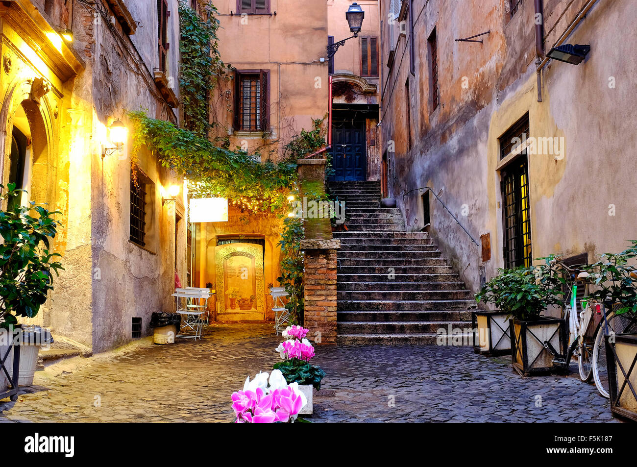 Via di San Simone, Rom Italien Stockfoto