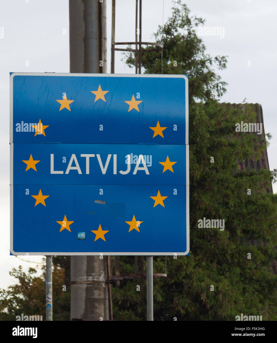 EU unterzeichnet Serie - Slowenien, fotorealistische Stockfoto