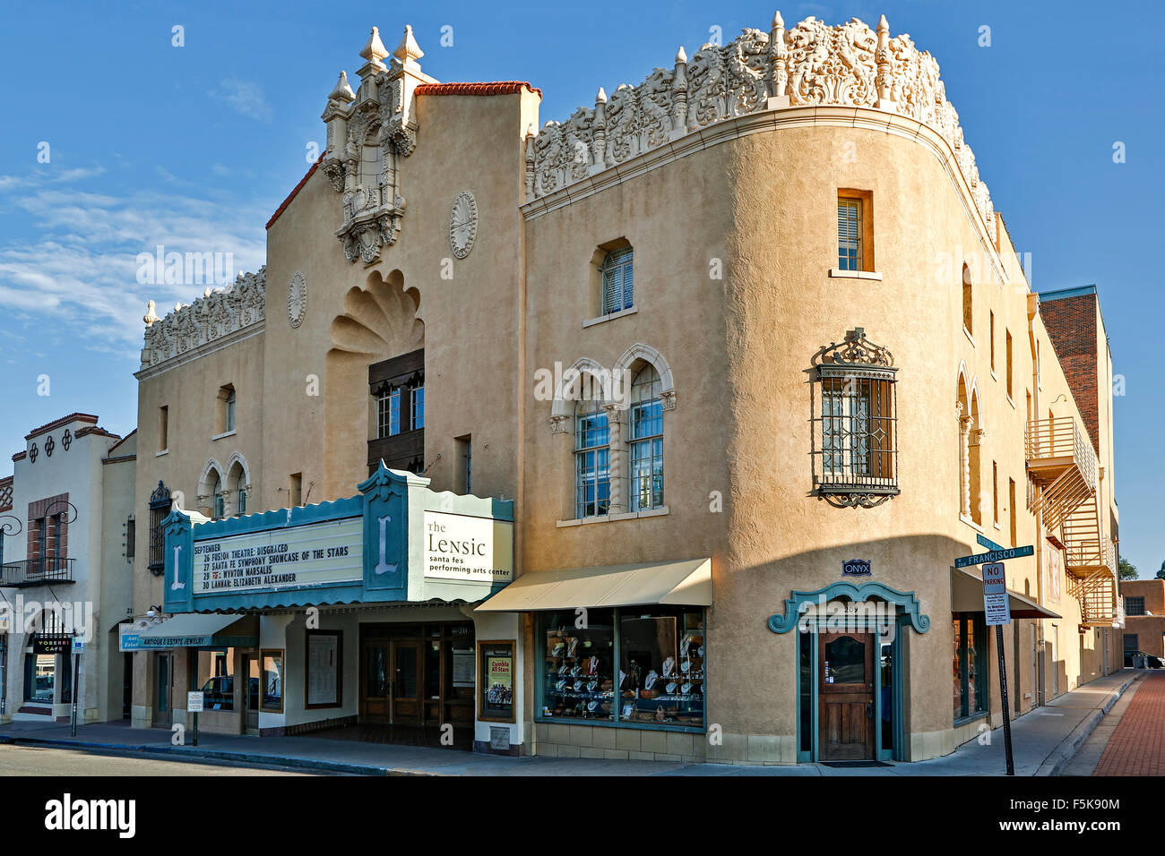 Lensic Theater, Santa Fe, New Mexico, Vereinigte Staaten Stockfoto