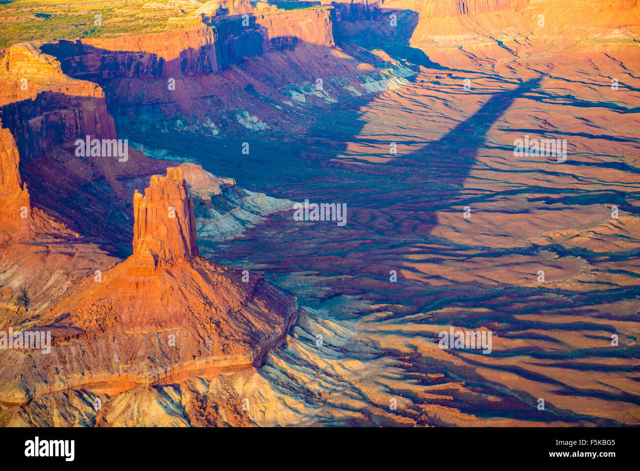 Kerze Butte, Canyonlands National Park, Utah, in der Nähe von Green River, Insel im Stadtteil Himmel Stockfoto