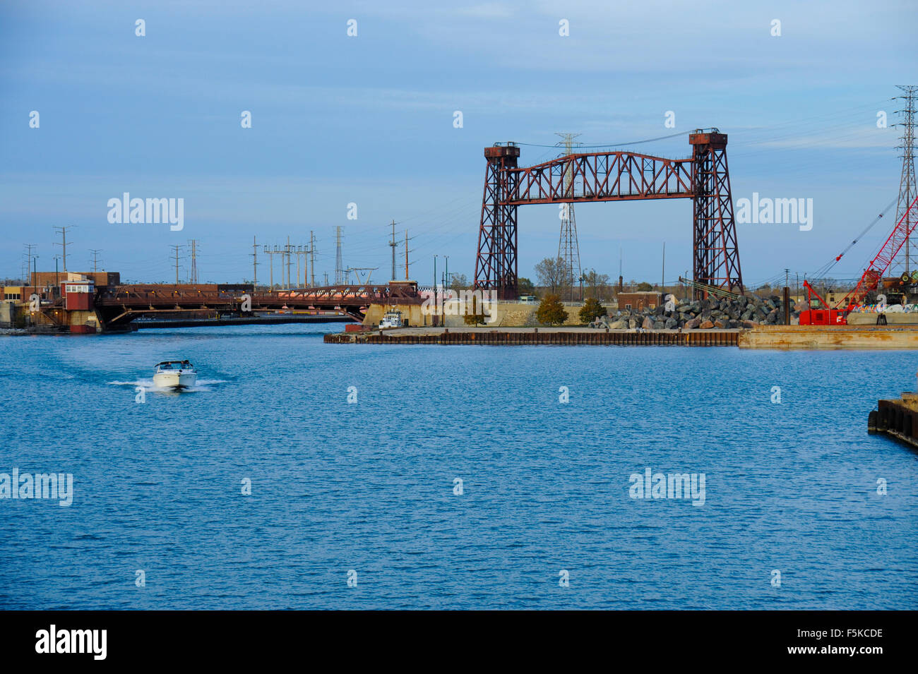 Calumet River, Chicago, Illinois Stockfoto