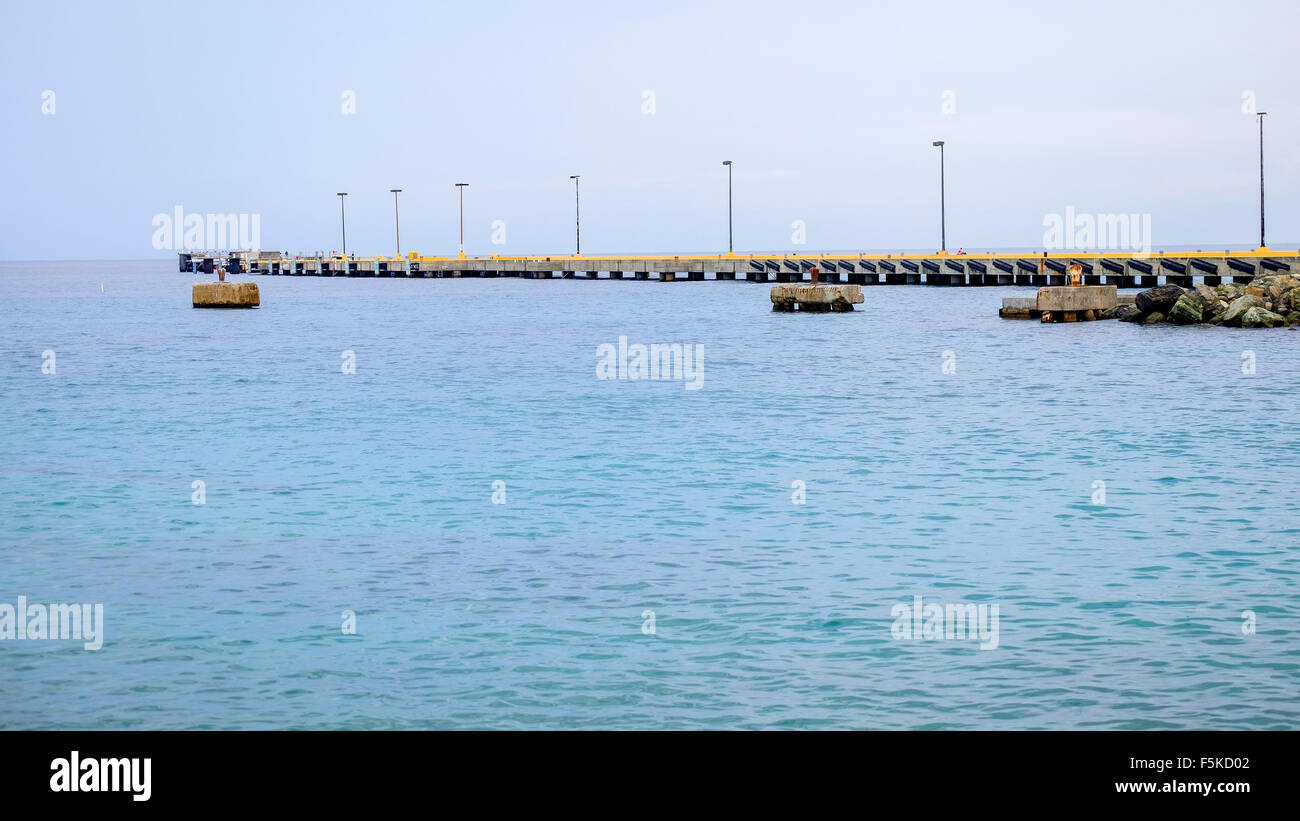Frederiksted Pier, St. Croix, Amerikanische Jungferninseln. USVI,U.S.V.I. Stockfoto