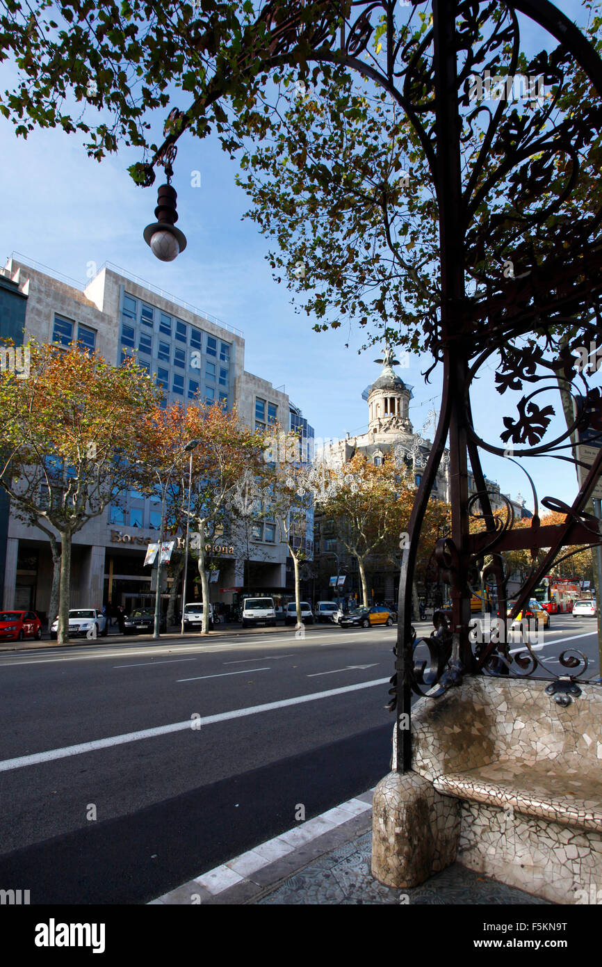 Börse in Barcelona. Stockfoto