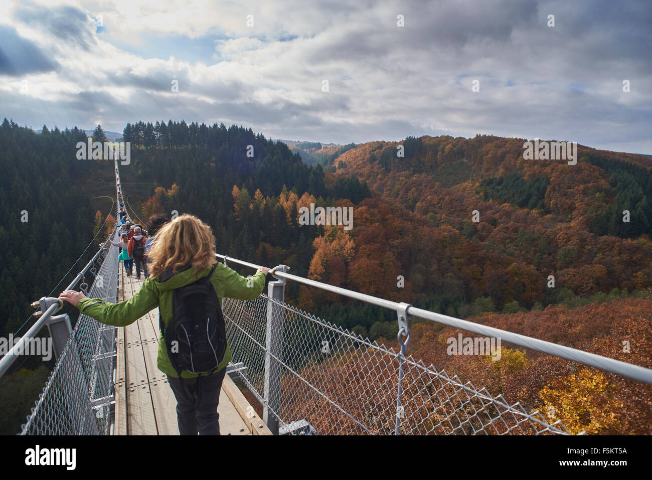 Hängeseilbrücke Geierlay, Mörsdorf, Hunsrück, Saar-Hunsrück-Steig ...