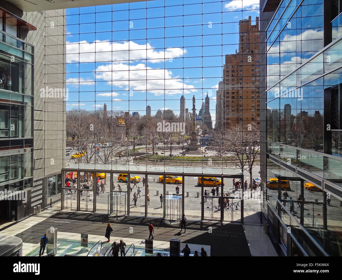 Time Warner Gebäude Atrium Stockfoto
