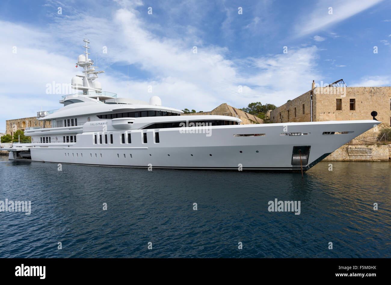 Talisman C-Luxus-yacht Stockfoto