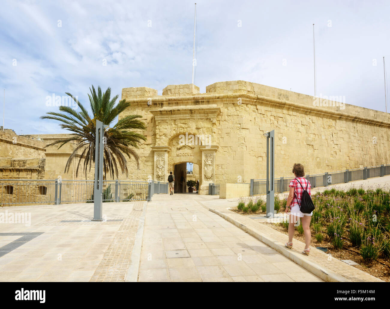 Überzug Porte in Vittoriosa Birgu Stockfoto