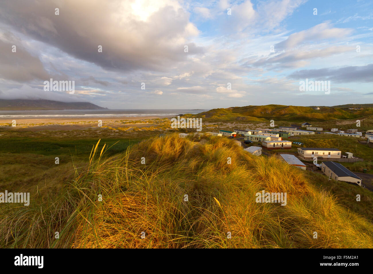 Trawmore Campingplatz, Donegal, Irland Stockfoto