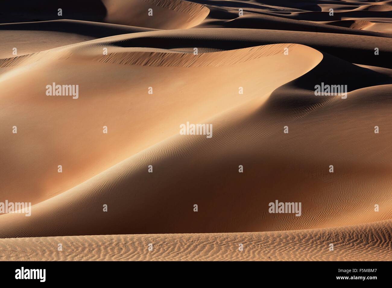 Sanddünen, Liwa-Oase, Abu Dhabi, Vereinigte Arabische Emirate Stockfoto